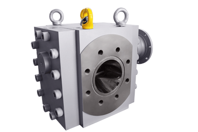 gear pump for the elastomer extrusion