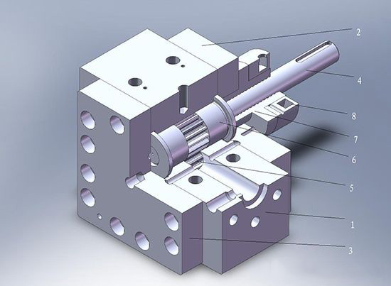 High temperature melt pump structure